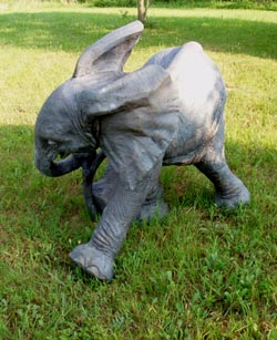 Ely baby Elephant Sculpture by Meg White