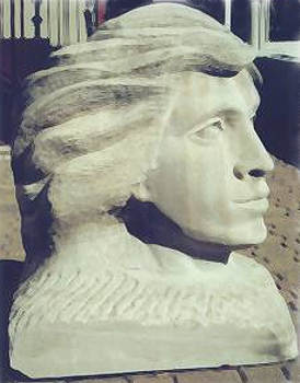 Head Seat Sculpture by Meg White