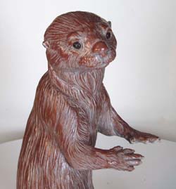 Otter sculpture