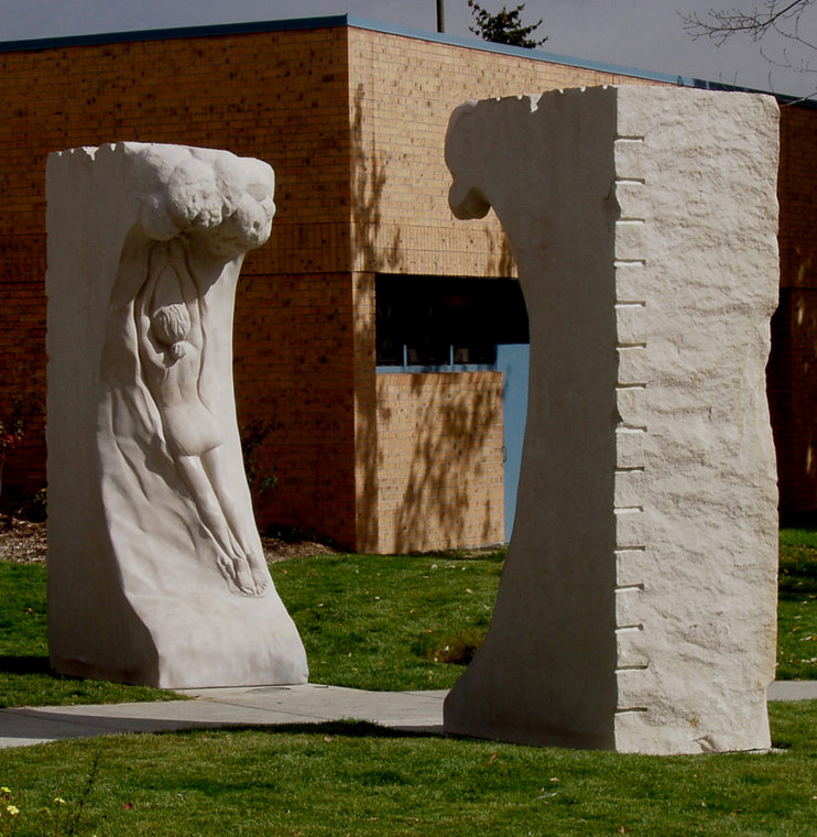 Pool Portal Sculpture by Meg White Sculpture Studio