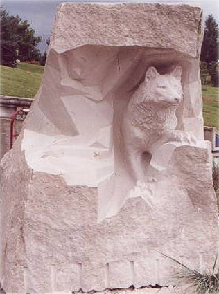 Wolf Sculpture